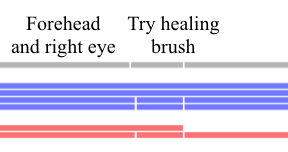 Segmentation of Image Editing Logs